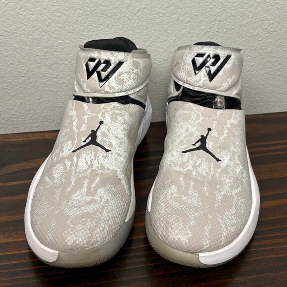 Jordan Why Not Zer0.1 Size 11 Tech Grey Black White Orange Melon Tint Sneakers main image 6